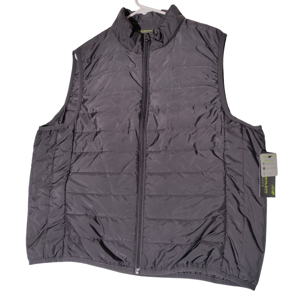 John Bartlett Men's Lightweight Puffer Vest Concrete Gray Size L NWT